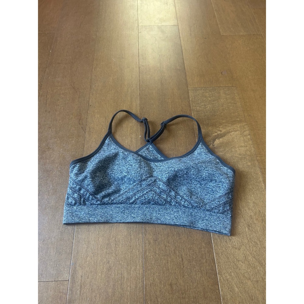 DSG Womens Seamless Sports Bra Grey Heather Adjustable Straps Medium M